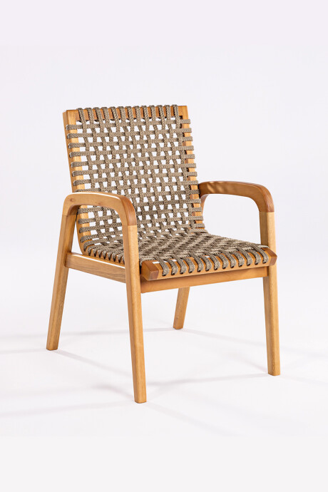 TRACO SILLA SILLA TRACO C/BRAZO CUERDA RAMI 56x62x85CM JATOBA
