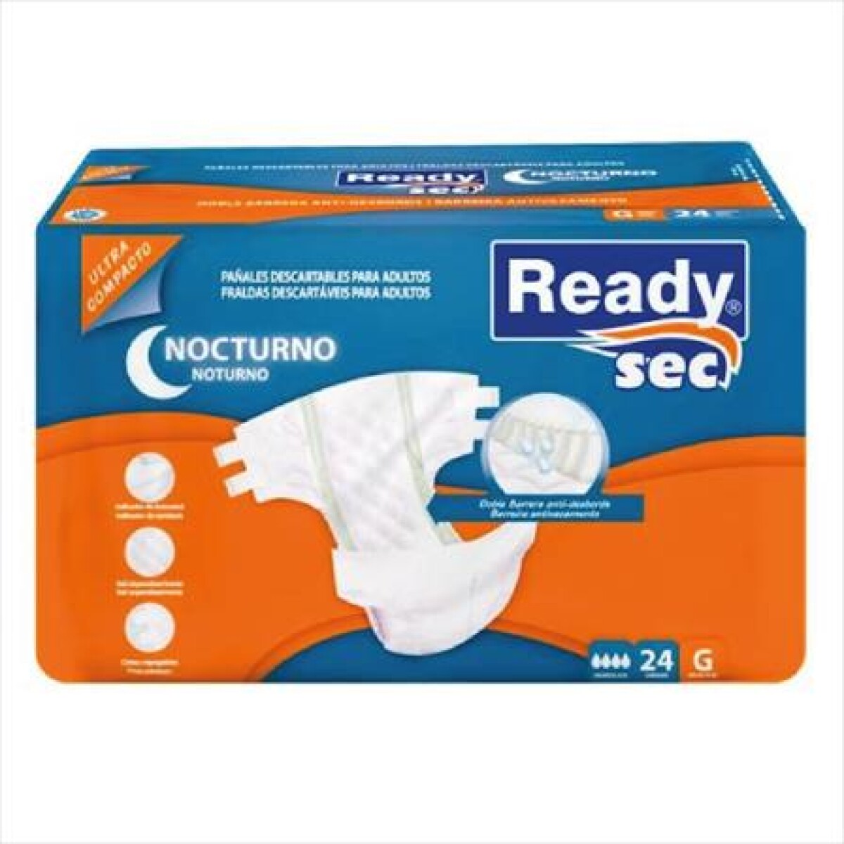 PAÃÂAL.ADULTO READY SEC NOCTURNO G 24PCS UNISEX 