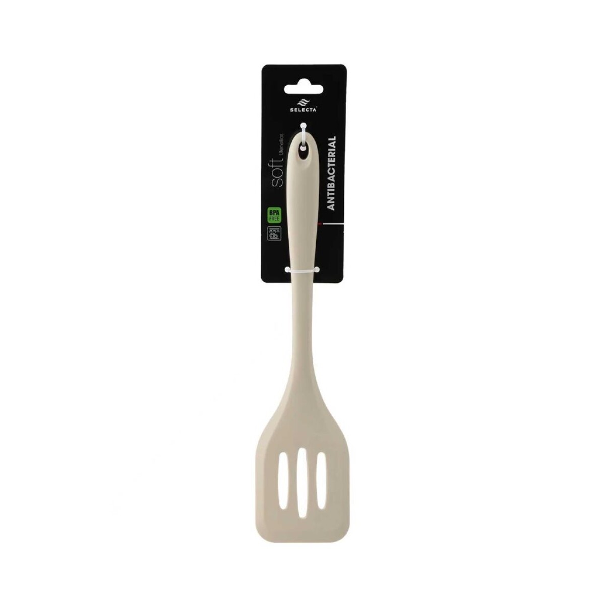 ESPATULA RANURADA 29X7CM SILICONA BEIGE 