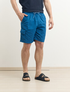 450401 SHORT HARRINGTON LABEL Azul Piedra