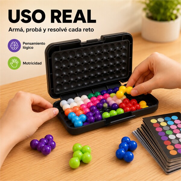 Juego Kanoodle Puzzle 2D y 3D con 200 Desafíos Negro 1