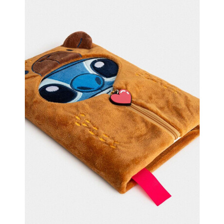 Cuaderno Plush ''stitch Capybara'' Marron Camel