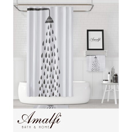 Alfombra De Baño Amalfi Antideslizante Estampada 40x60cm Naranja