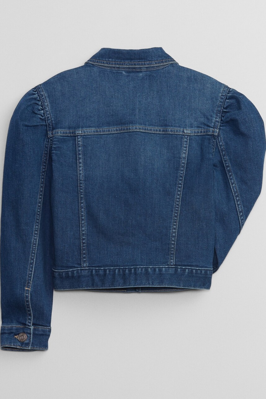 Campera De Jean Niña Medium Wash
