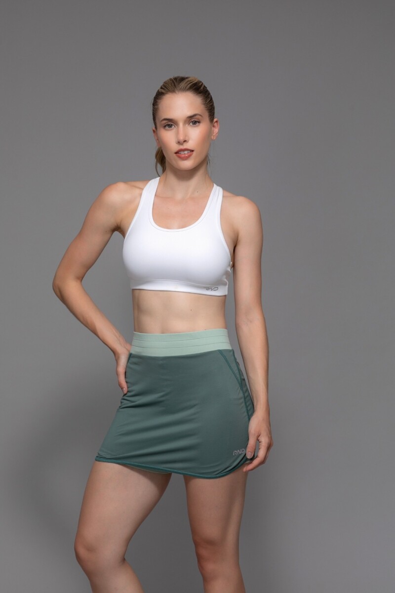 Falda de Microfibra. VERDE