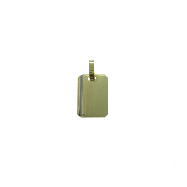 Medalla de oro amarillo 18k "linea lateral". Incluye grabado Medalla de oro amarillo 18k "linea lateral". Incluye grabado