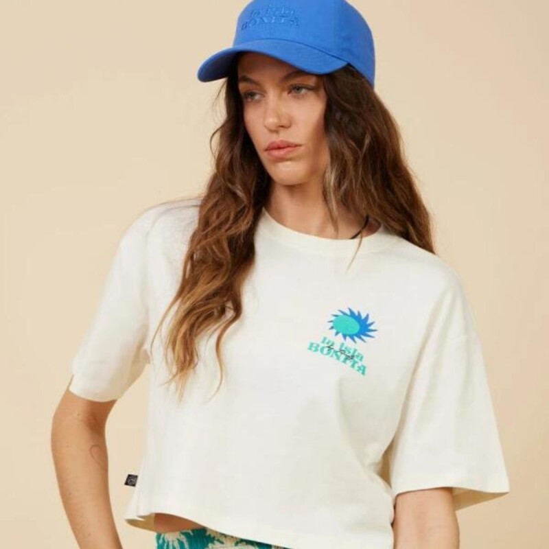 Remera Dama M/C C/Estam. Rusty Blanco