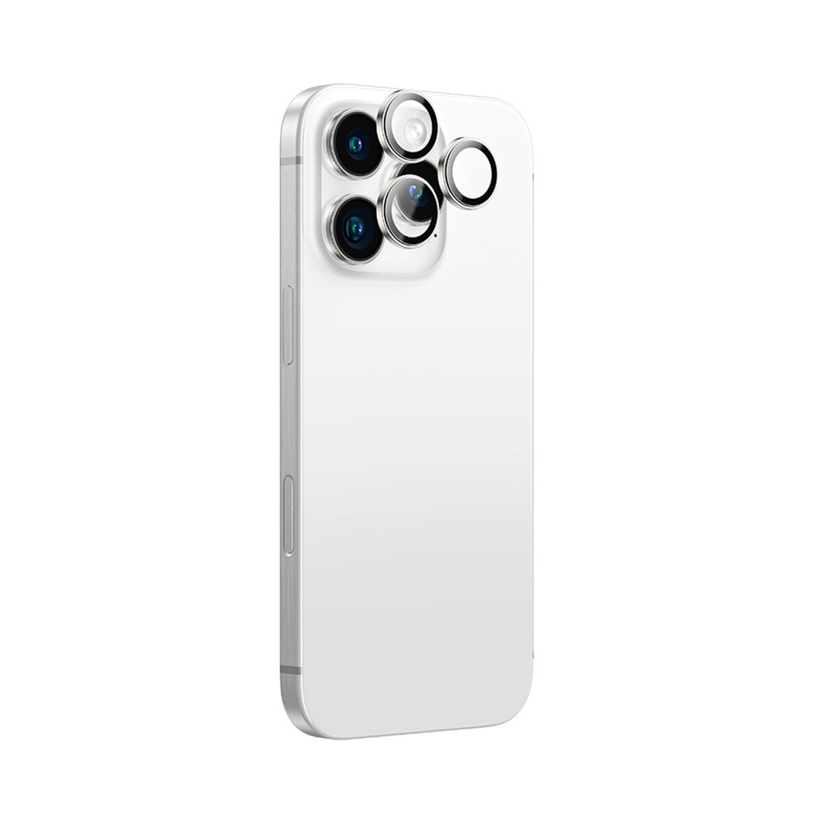 Hoco protector de camaras para iPhone 16 Pro/Pro Max SILVER 