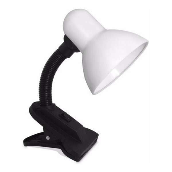 Lampara De Escritorio Con Pinza Clip Varios Colores Lectura Color Variante Negro Blanco