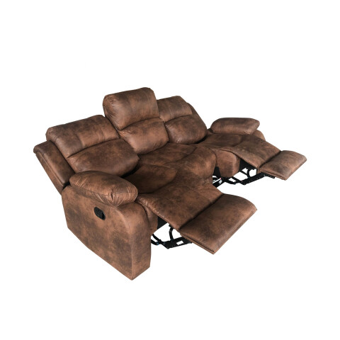 RECLINER SOFA L6611 3 CUERPOS MARRON RECLINER SOFA L6611 3 CUERPOS MARRON