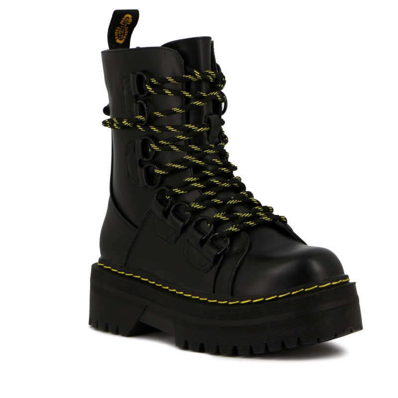 Botas Mujer Darkness Acordonada Negro