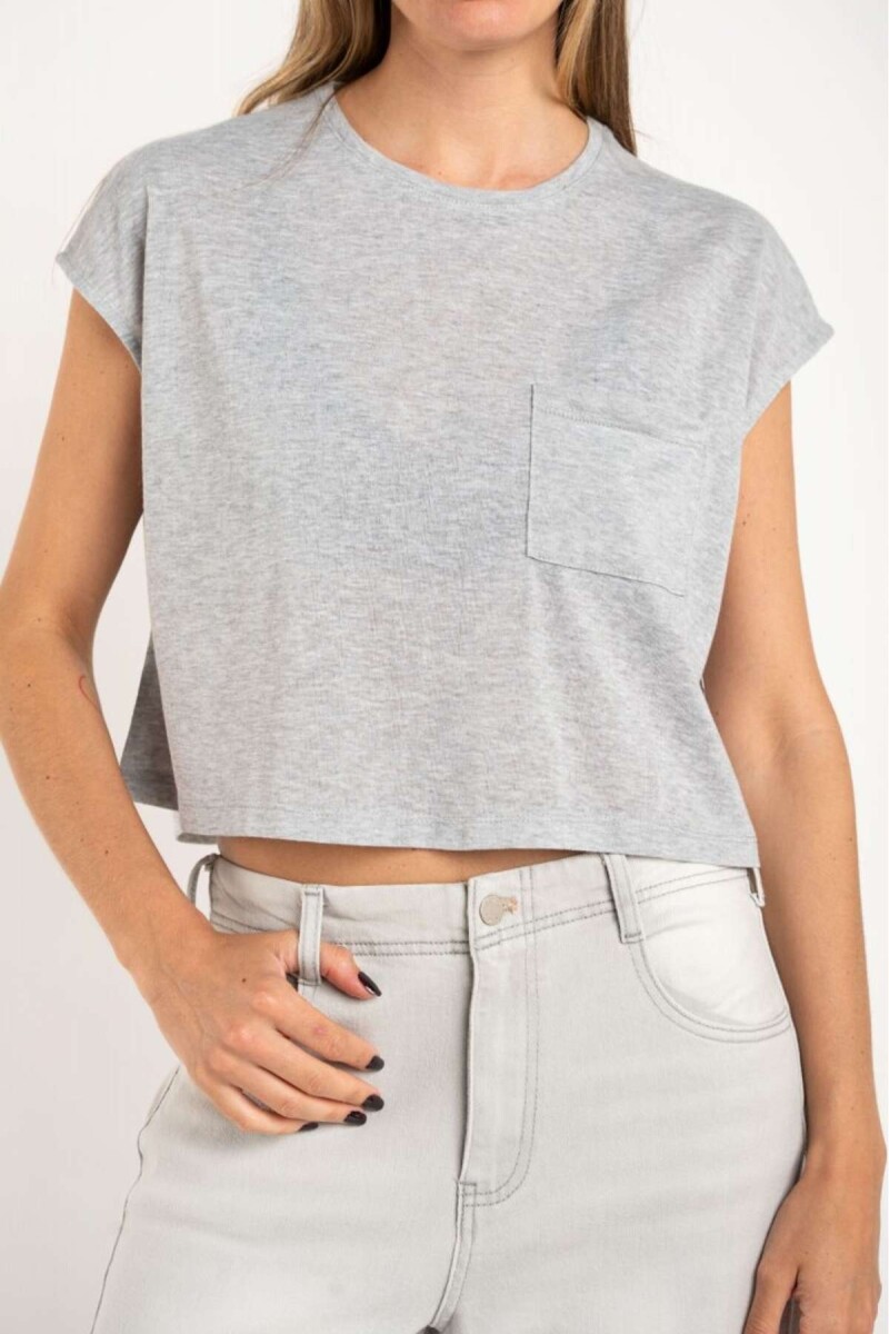 Remera Algod0n - Gris 