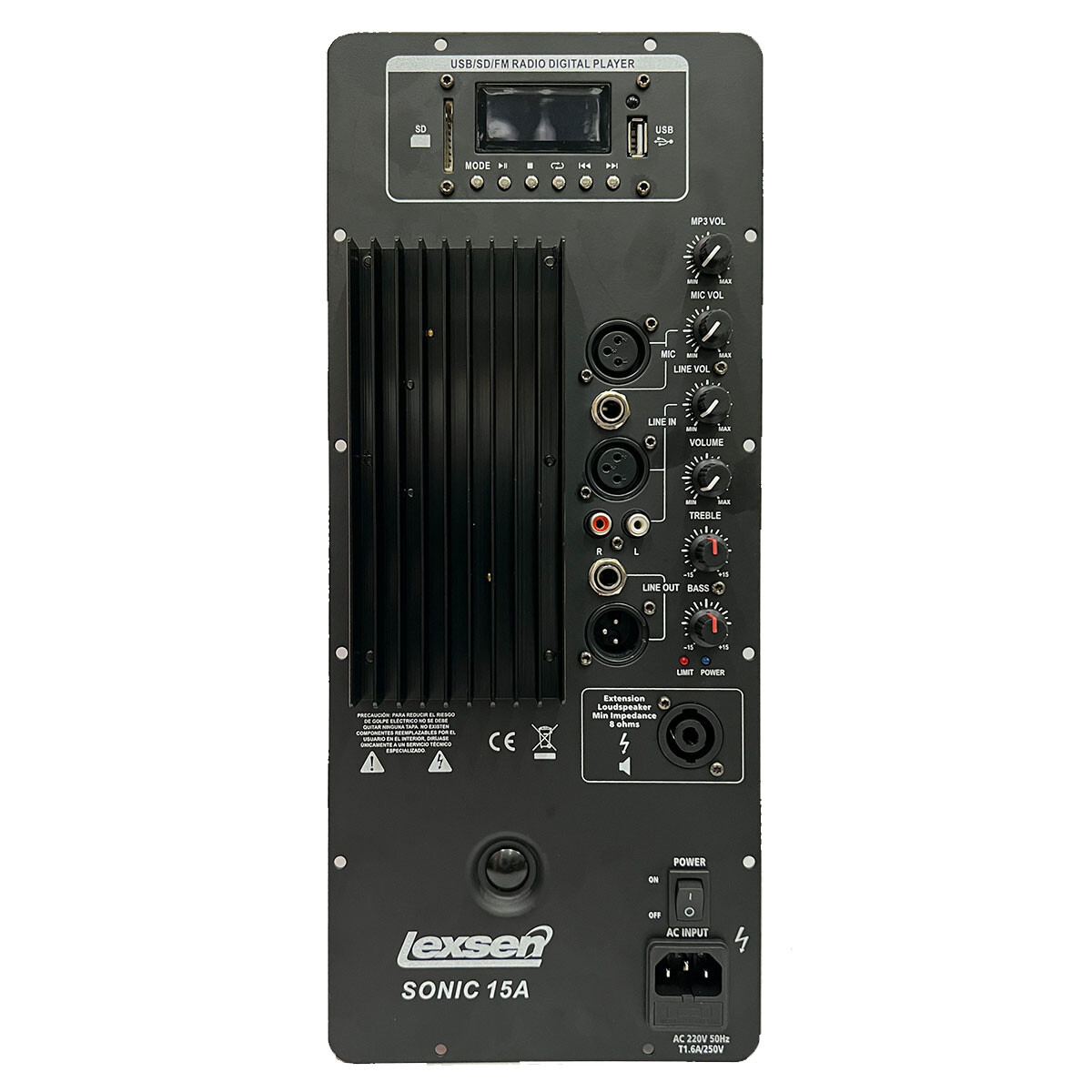 Módulo Amplificador Lexsen Sonic15a 150w Completo 