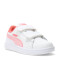 Championes de Niños Puma Smash V2 Velcro Jrs Blanco - Rosado Salmon