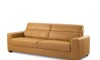Sillón 100% Cuero - 3 Cuerpos - Sublime Camel