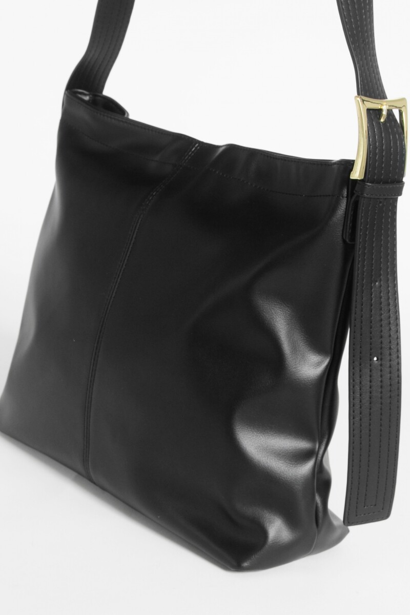 Bolso hobo con pespunte negro