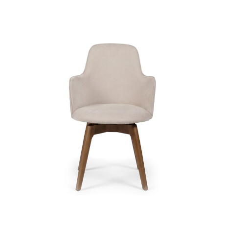 Silla Giratoria Laura - Tela Microfibra T2172 (Beige)