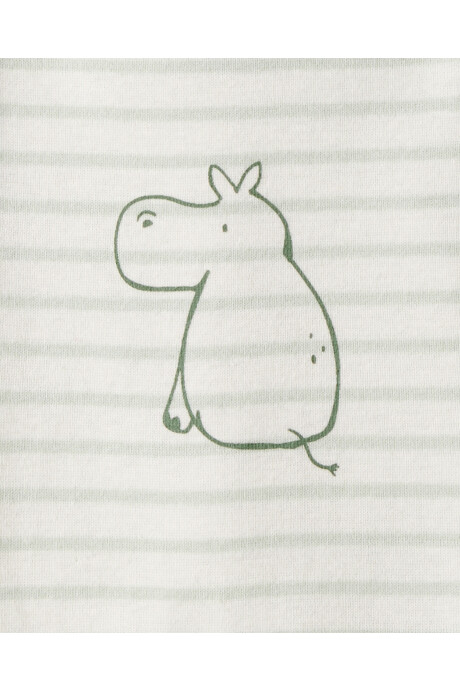 Pack cinco bodies de algodón, diseño animales Sin color