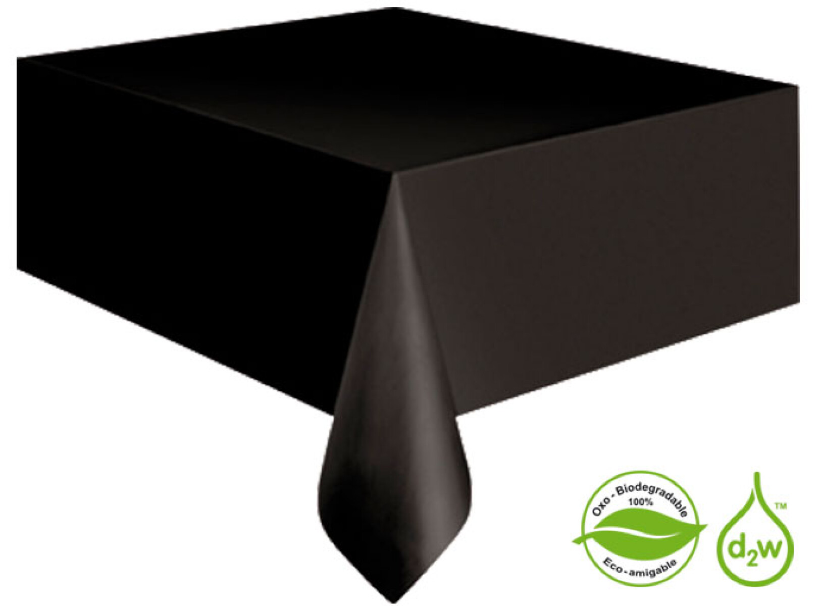Mantel Biodegradable Rectangular - Negro 