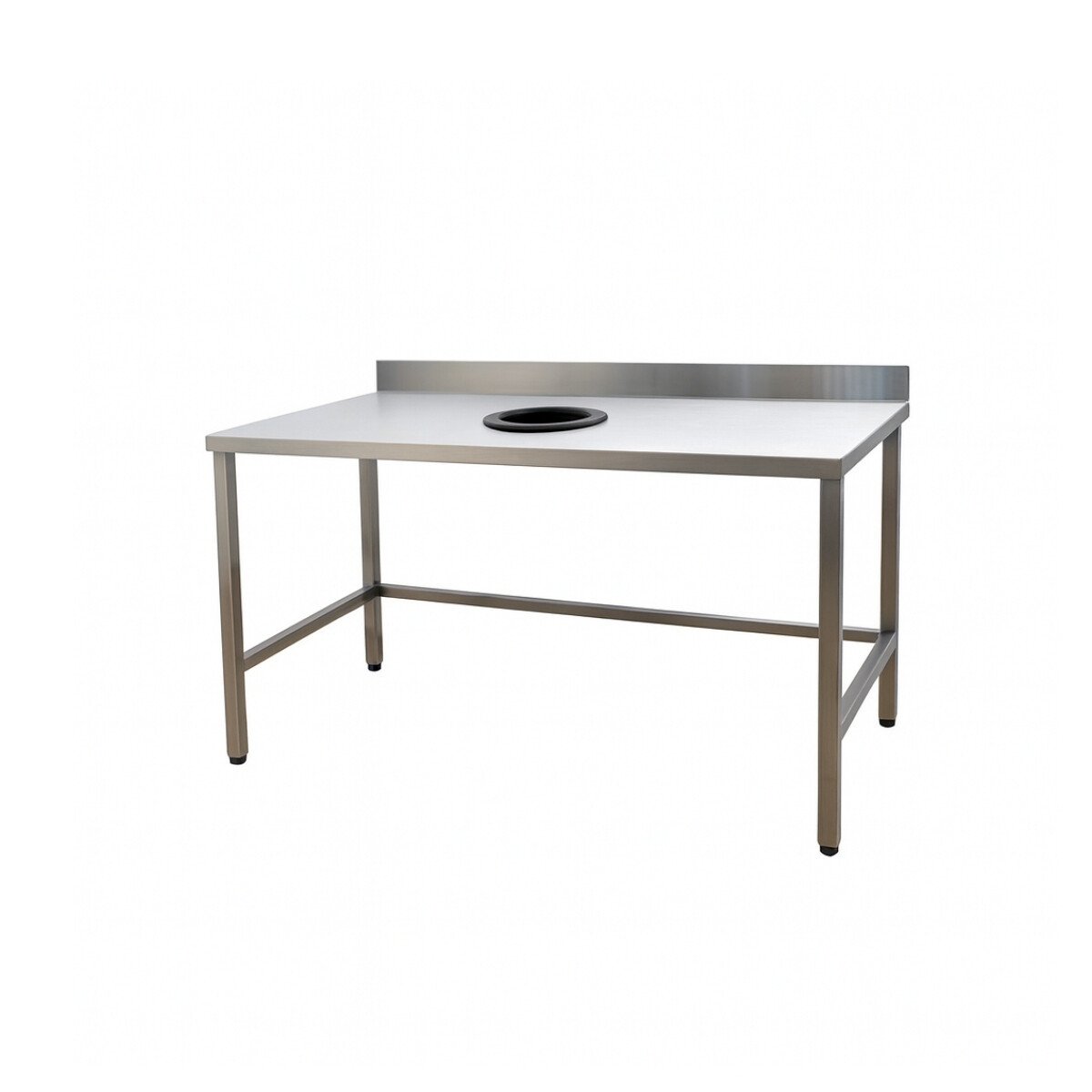 Mesada de Desechos de Acero Inoxidable 140 x 60 x 85 cm 