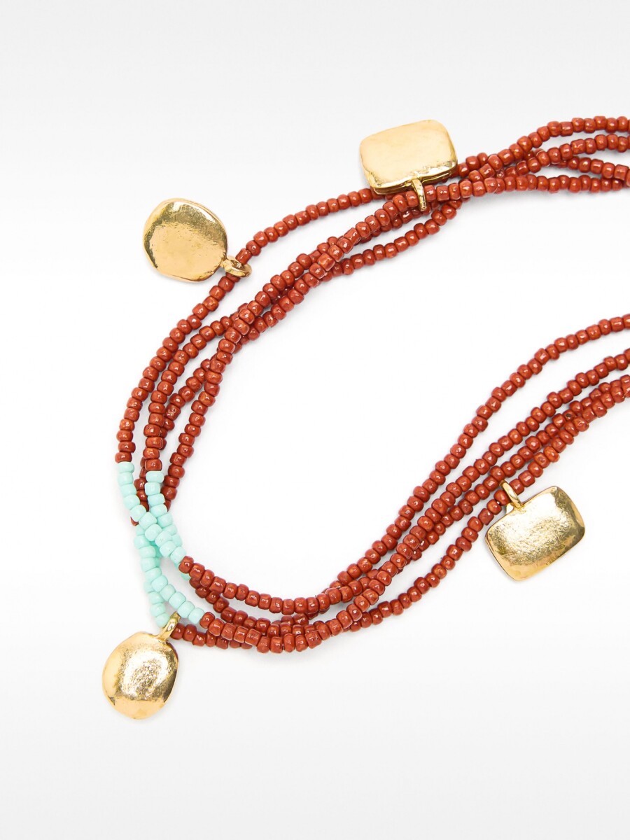 Pulsera De Pie Con Cuentas multicolor