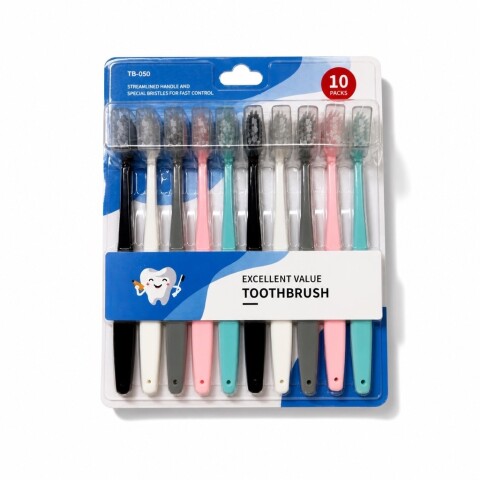 JUEGO DE CEPILLOS DE DIENTES DE EXCELENTE VALOR (PAQUETE DE 10) JUEGO DE CEPILLOS DE DIENTES DE EXCELENTE VALOR (PAQUETE DE 10)