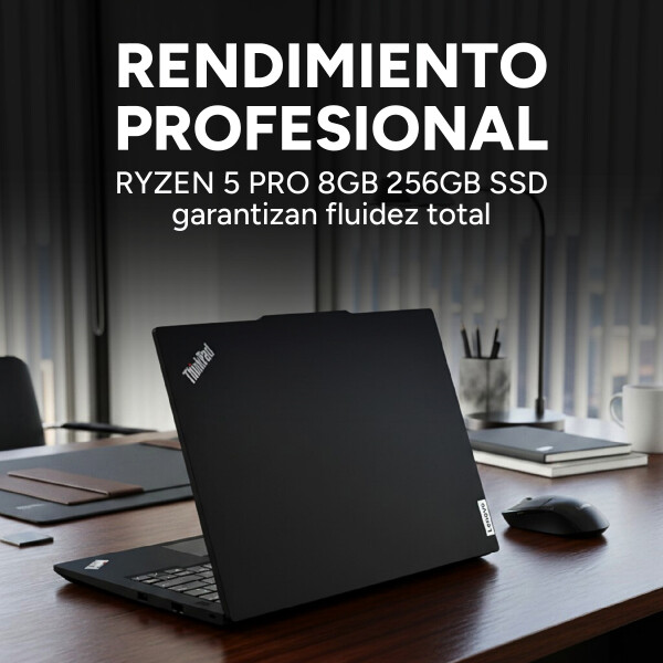 Notebook Thinkpad E14 Ryzen 5 4650u 8gb 256gb 15,6" w11 pro Color Negro