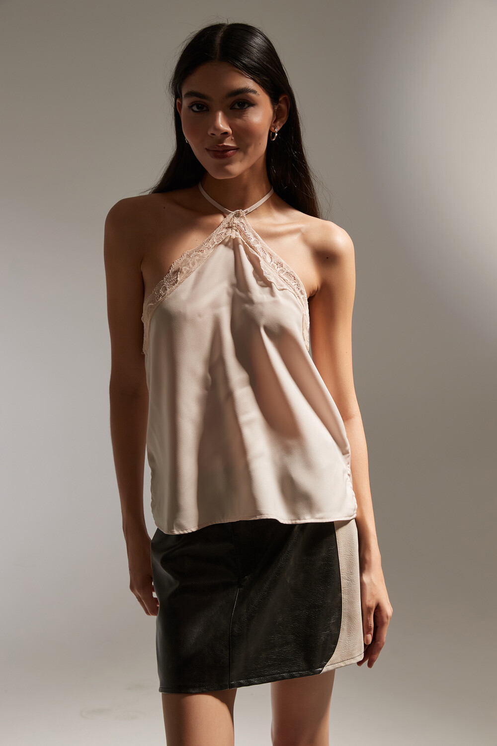 Tops Tartella Marfil / Off White