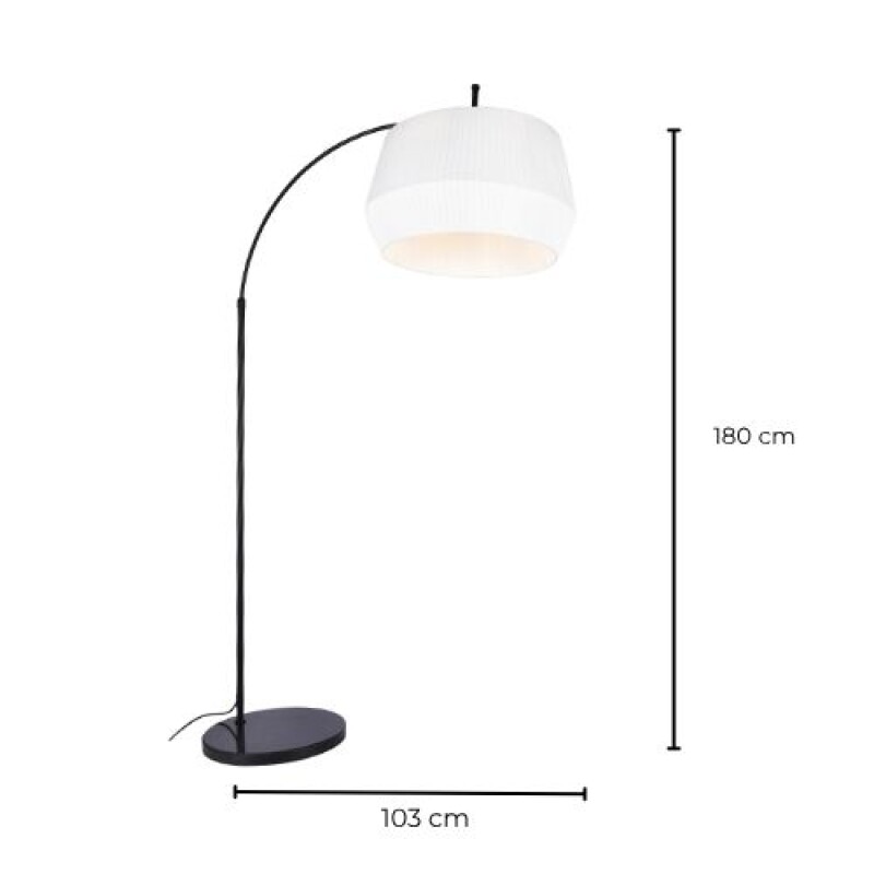 ARTEFACTO DECORATIVO DE PIE ORBIS Luminaria de Pie Orbis Blanca