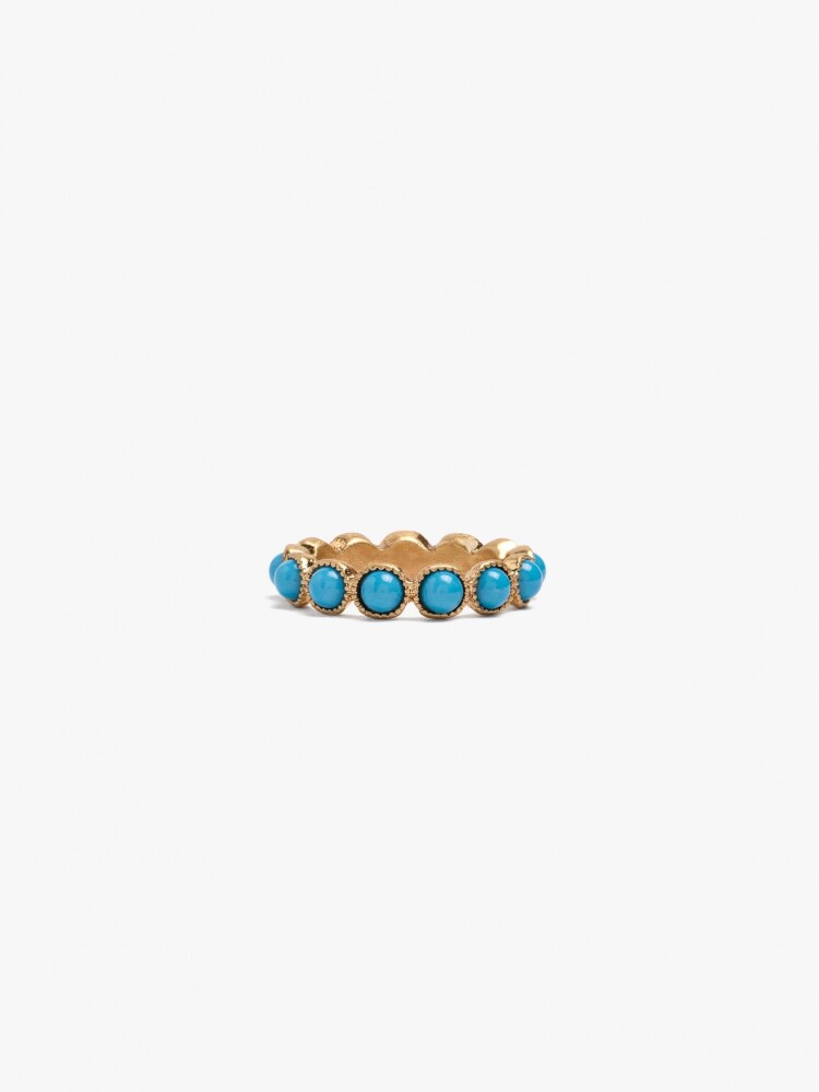 Anillo Con Semiesferas azul