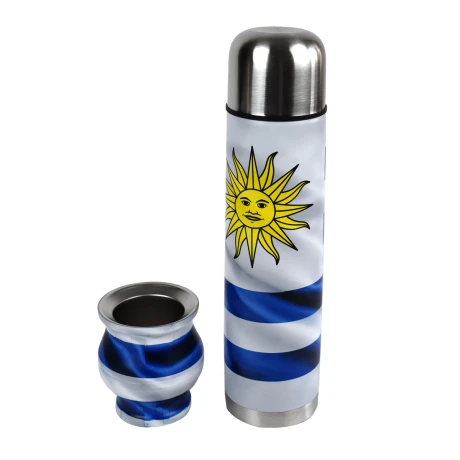 TERMO + MATE SET ACERO 1LT C/DISEÑO URUGUAY O PUNTA DEL ESTE TERMO + MATE SET ACERO 1LT C/DISEÑO URUGUAY O PUNTA DEL ESTE