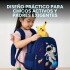 Mochila Escolar Infantil Reforzada Niños 33x24Cm Astronauta Azul Color