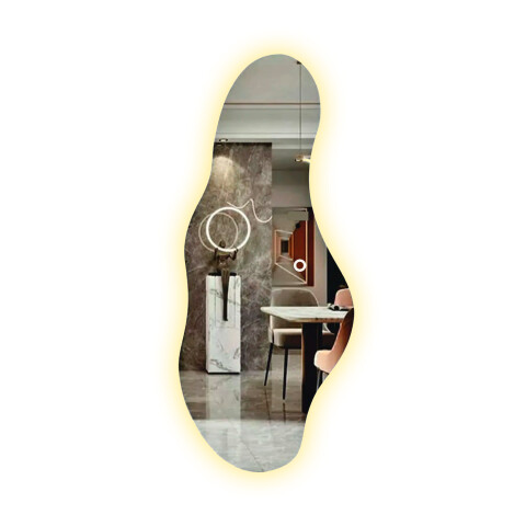 Espejo Irregular Sin Marco Cuerpo Entero Led 160x50cm ESPEJO IRREGULAR LED-M-05 160X50
