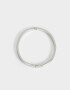 Pulseras Rígidas Premium Silver Pulsera Rigidade De Acero - Plateado