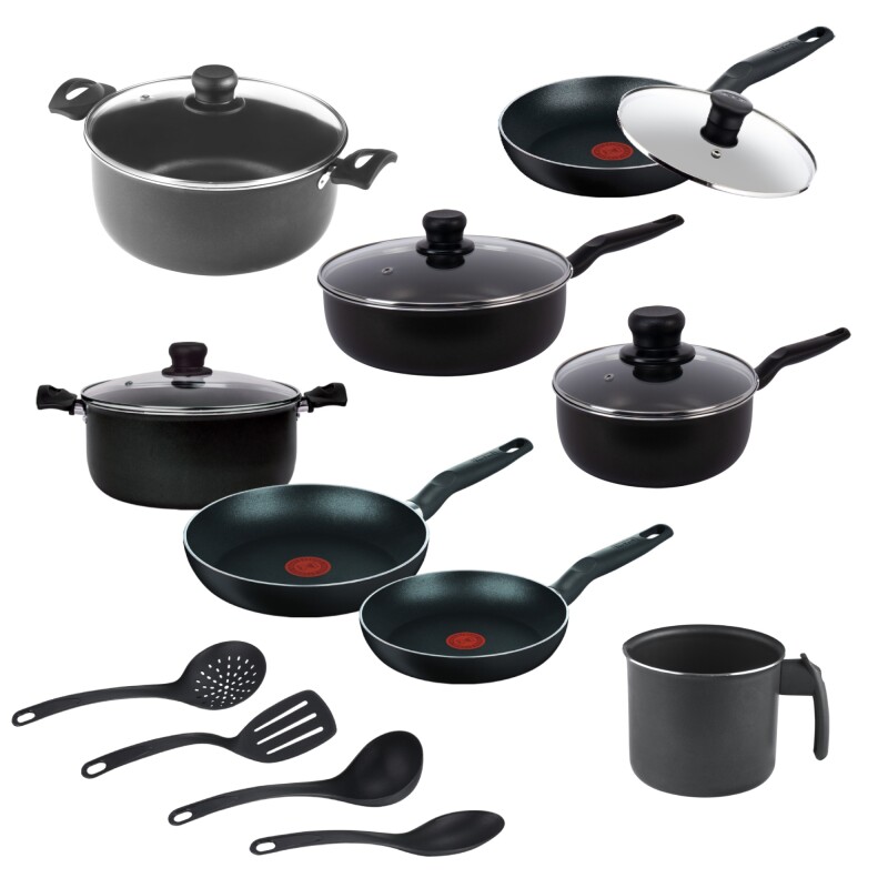 Batería de cocina Tefal 15 piezas antiadherentes. Batería de cocina Tefal 15 piezas antiadherentes.