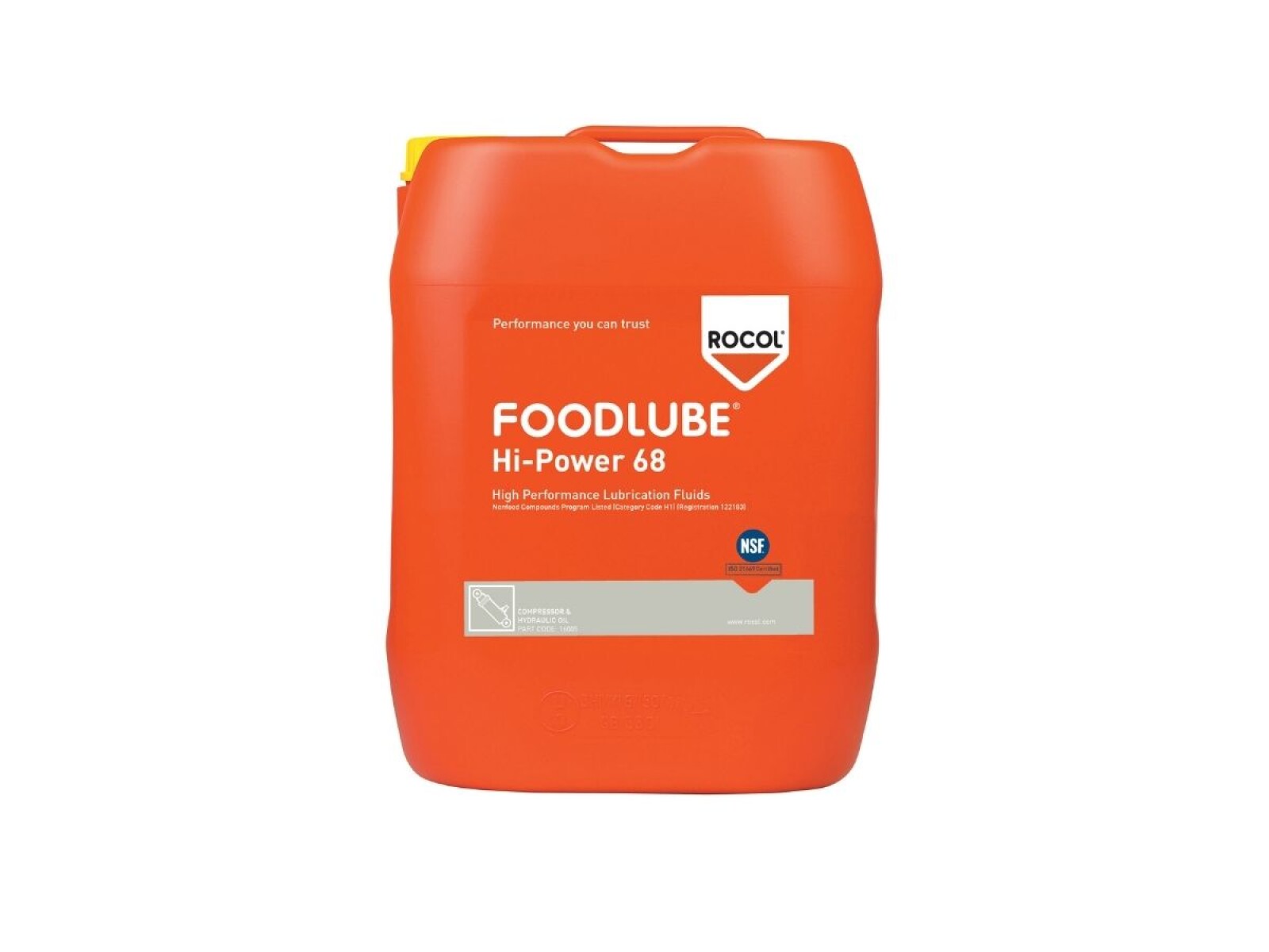 Aceite Hidraulico Sintetico de Base PAO con una Viscosidad ISO VG 68 FOODLUBE HI POWER 68 1L 