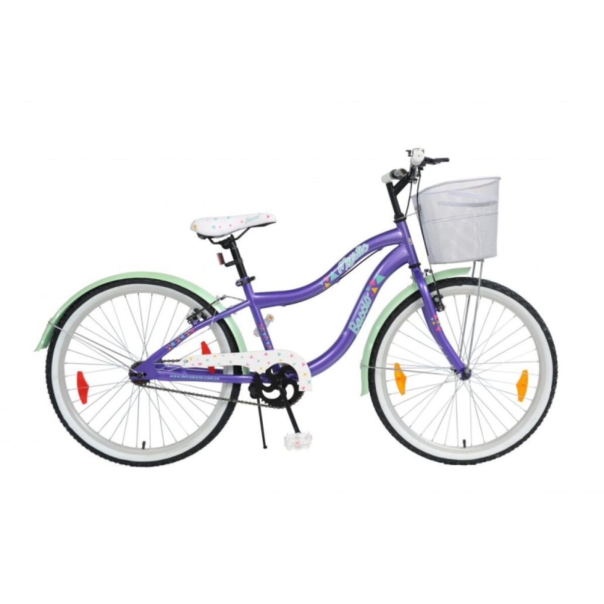 Bicicleta Baccio R.24 Niña Mystic - Violeta/verde 