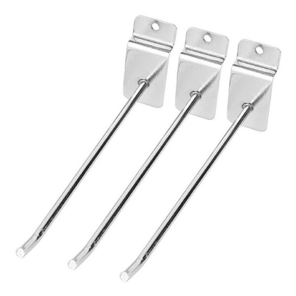 Gancho Exhibidor Para Panel Ranurado 15cm Uni Mensula Gancho Exhibidor Para Panel Ranurado 15cm Uni Mensula