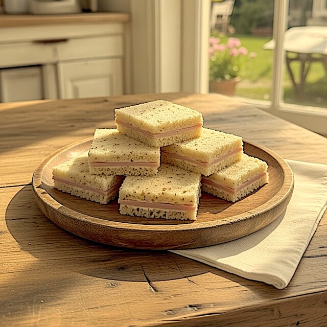 6 Sándwiches de Jamón en Pan Negro 6 Sándwiches de Jamón en Pan Negro