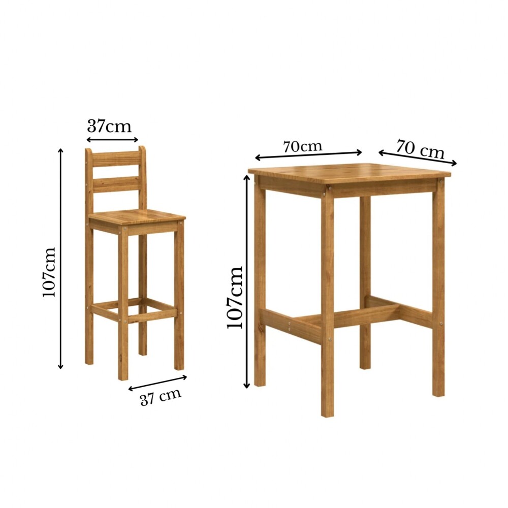 Desayunador 2 Bancos Bistró Desayunador 2 Bancos Bistró