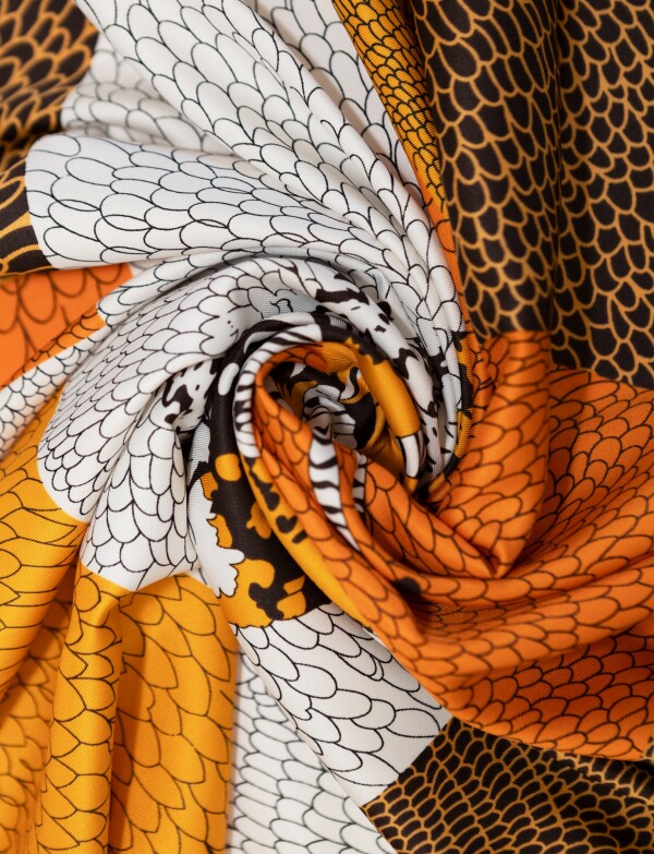 Pashmina Printed ANARANJADO/MULTI