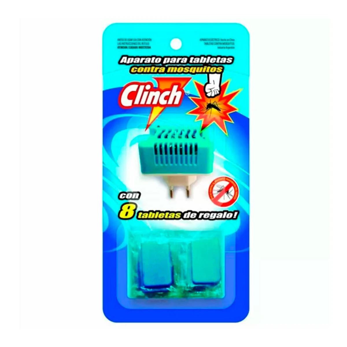 Aparato CLINCH para Tabletas Anti Mosquitos + 8 Tabletas 