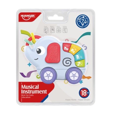 Piano Elefante Huanger con Luces y Sonidos CELESTE