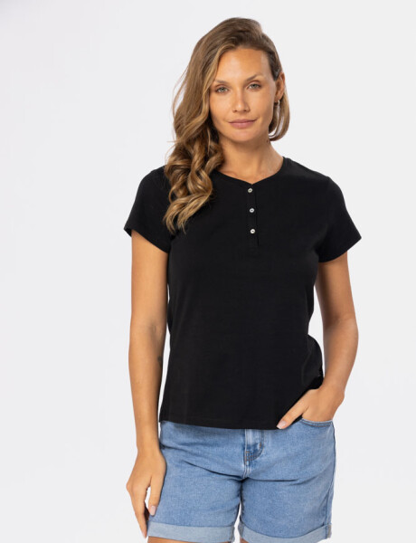 REMERA LISA Negro