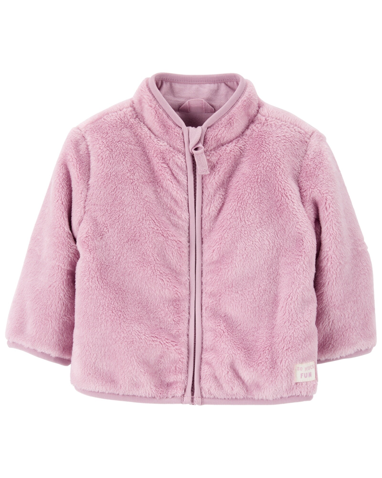 Campera de sherpa, rosada Sin color