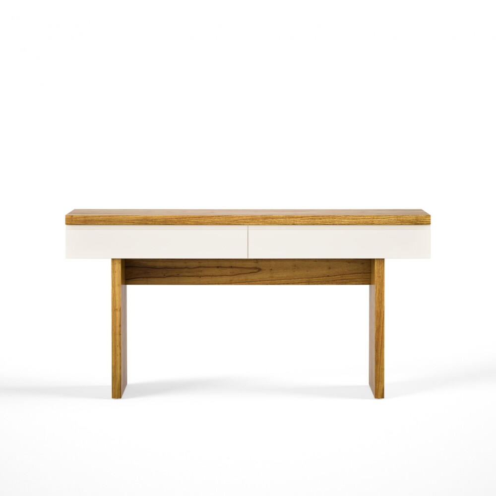Aparador 2 Cajones SUD - Linea Manhattan Off White / Cinamomo