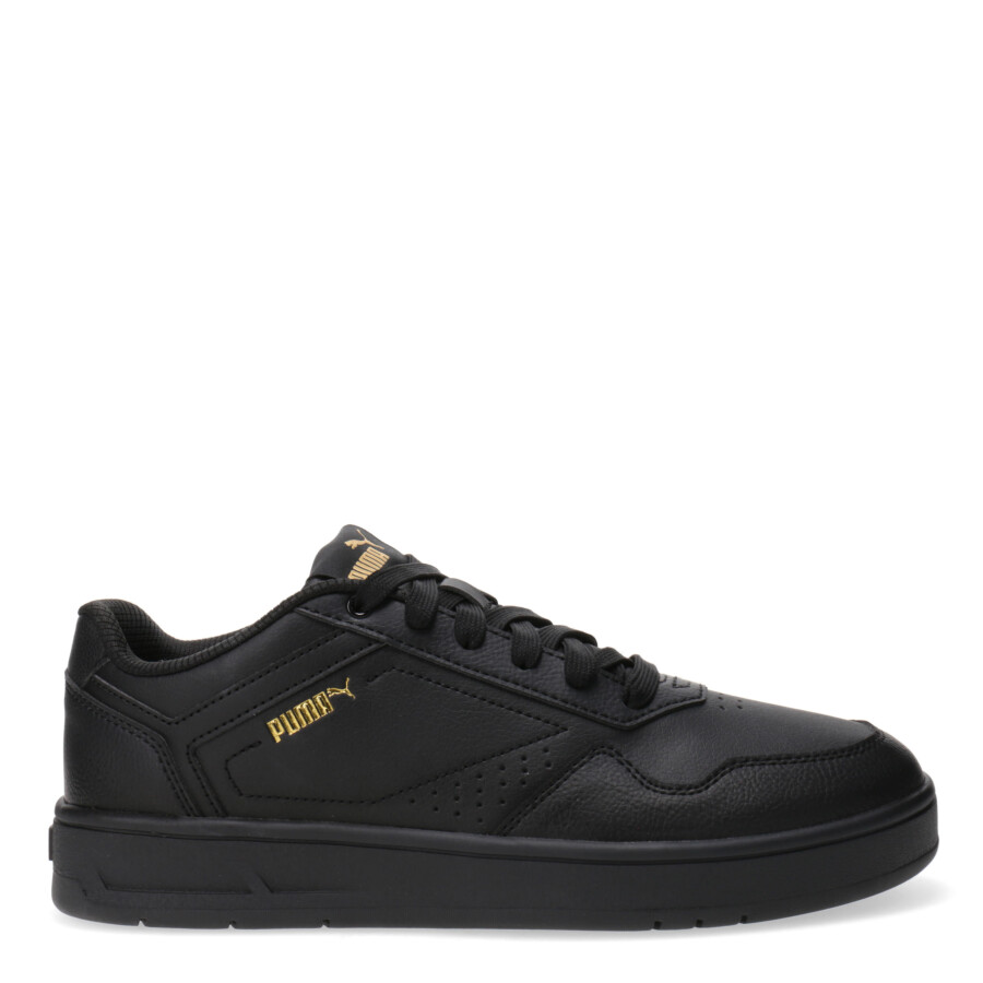 Championes de Hombre Puma Court Classic Negro - Dorado