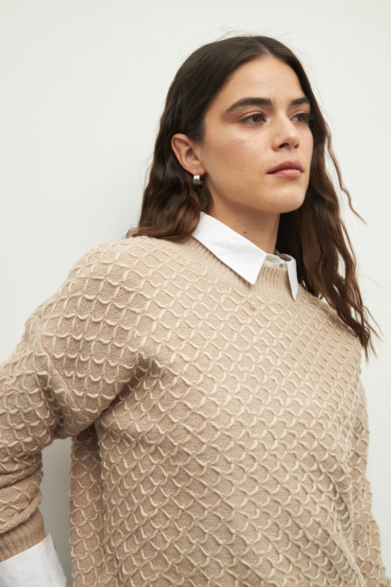 SWEATER SADIE Beige Melange