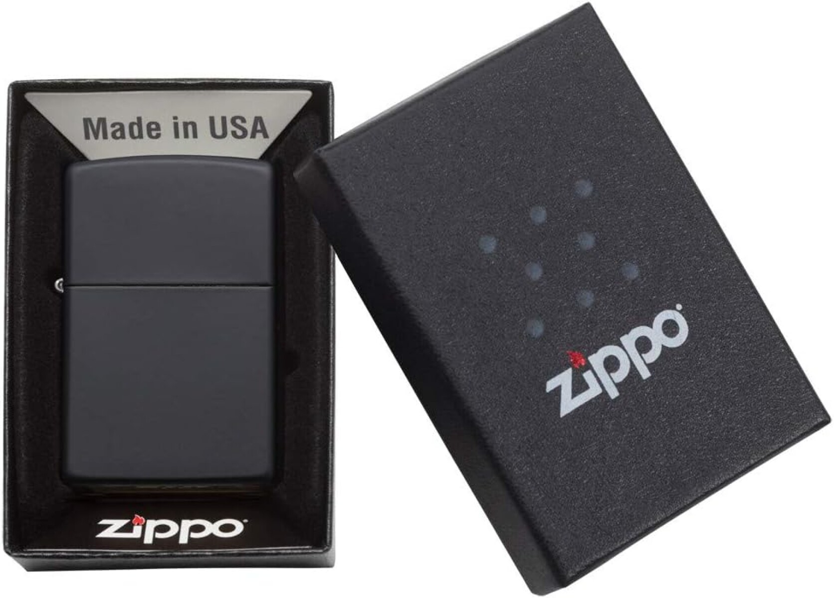 Zippo color 218 regular black mate 