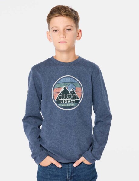 REMERA ESTAMPADA Azul